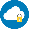 secure cloud icon